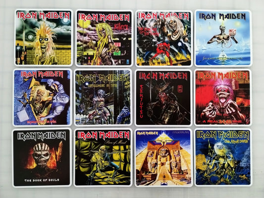 Iron Maiden Album Cover Sticker Pack (12 Stickers)