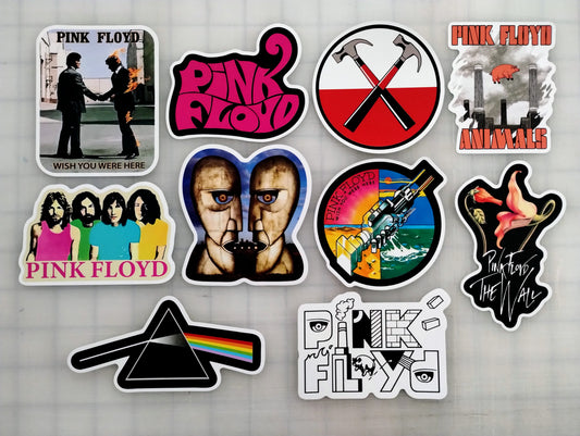 Pink Floyd Sticker Pack (10 Stickers)