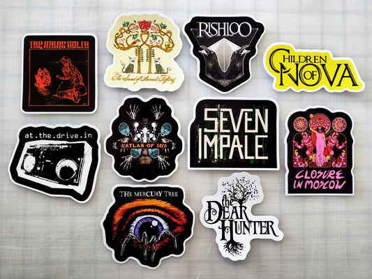 Progressive Rock / Metal Sticker Pack (10 Stickers) SET 1