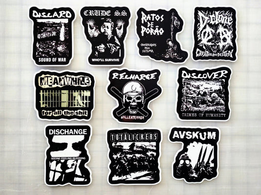 D-Beat Raw Punk Sticker Pack (10 Stickers) SET 2