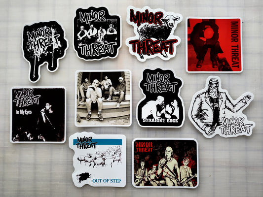 Minor Threat Sticker Pack (10 Stickers)