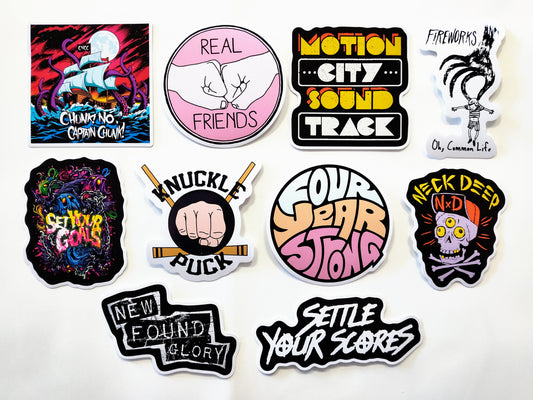 Pop Punk Sticker Pack (10 Stickers) Set 3
