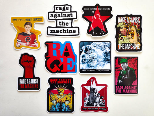 Rage Against The Machine Sticker Pack (10 Stickers)