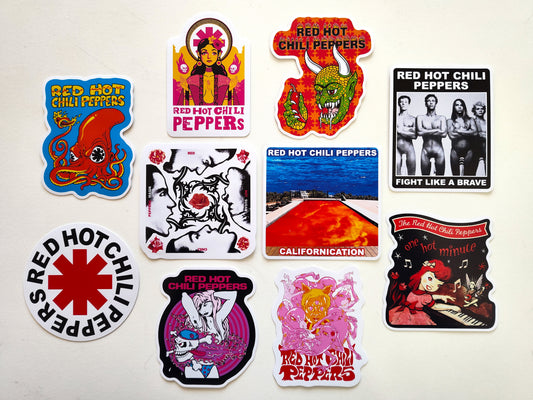 Red Hot Chili Peppers Sticker Pack (10 Stickers)