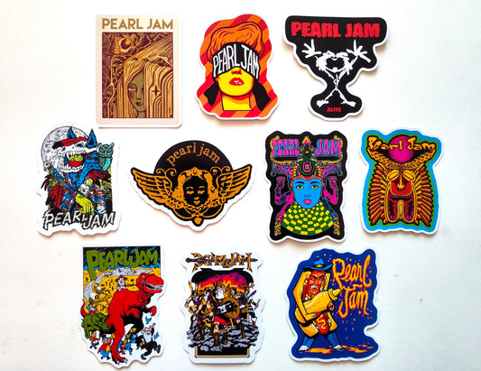 Pearl Jam Sticker Pack (10 Stickers)