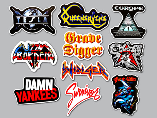 Metal / Hard Rock Sticker Pack (10 Stickers) SET 5