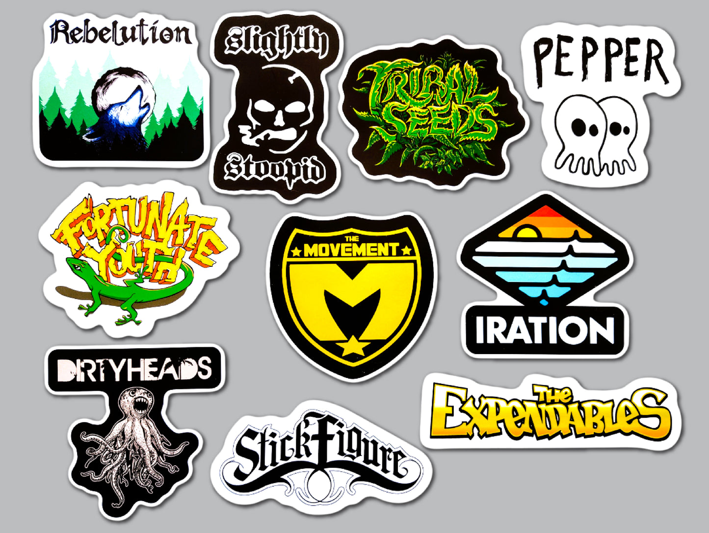 Modern Reggae Sticker Pack (10 Stickers) SET 1