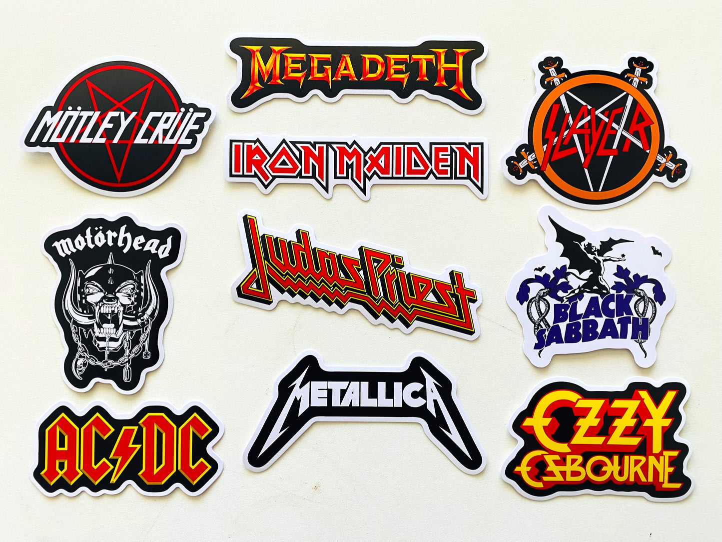 Metal / Hard Rock Sticker Pack (10 Stickers) SET 1