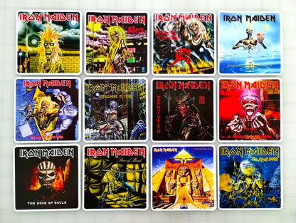 Iron Maiden Album Cover Sticker Pack (12 Stickers)
