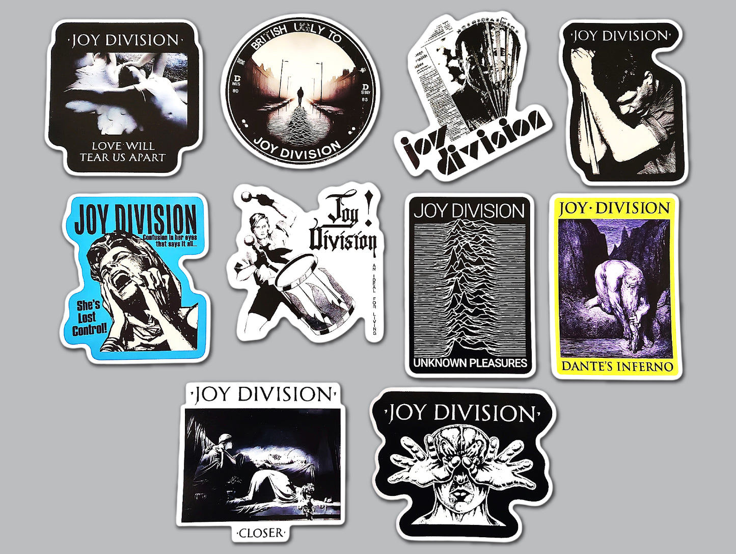 Joy Division Sticker Pack (10 Stickers)