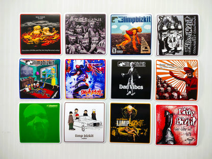 Limp Bizkit Album Cover Sticker Pack (12 Stickers)