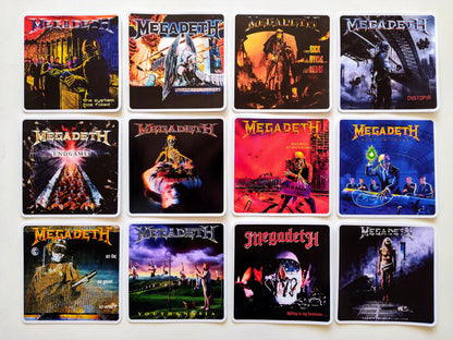 Megadeth Album Cover Sticker Pack (12 Stickers)