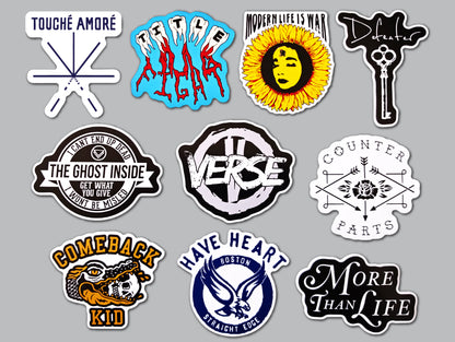 Melodic Hardcore Sticker Pack (10 Stickers) SET 1