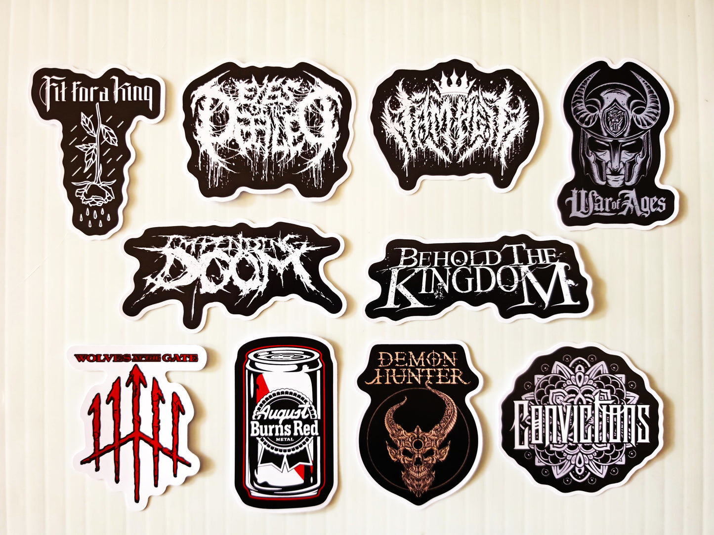 Metalcore / Deathcore / Death Metal Sticker Pack (10 Stickers) SET 8