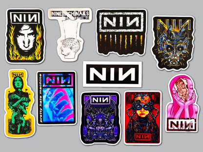 Nine Inch Nails Sticker Pack (10 Stickers)
