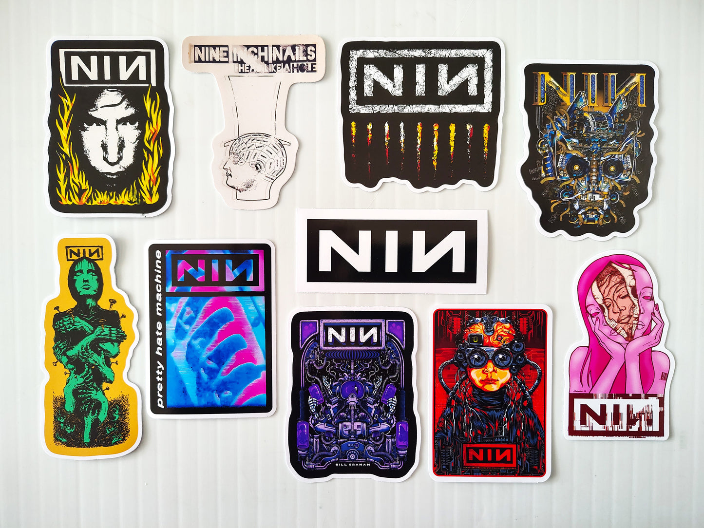 Nine Inch Nails Sticker Pack (10 Stickers)