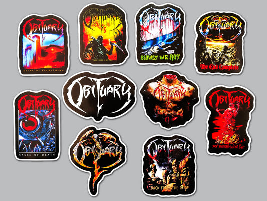 Obituary Sticker Pack (10 Stickers)