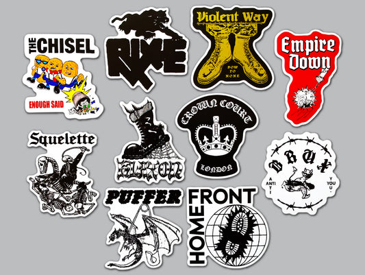 Oi! Street Punk Sticker Pack (10 Stickers) SET 4