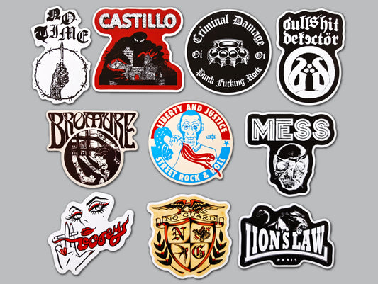 Oi! Street Punk Sticker Pack (10 Stickers) SET 6