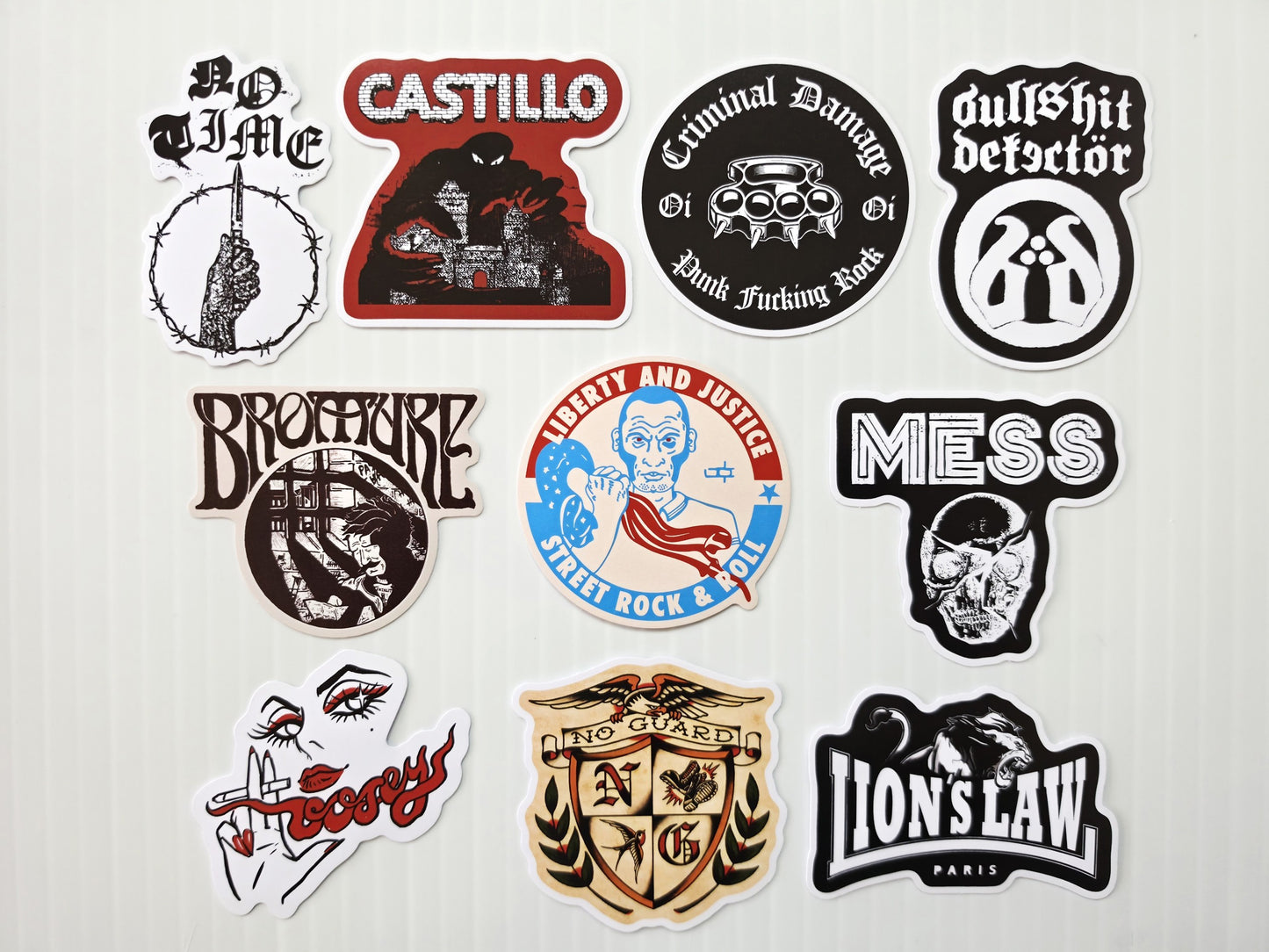 Oi! Street Punk Sticker Pack (10 Stickers) SET 6