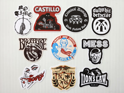 Oi! Street Punk Sticker Pack (10 Stickers) SET 6