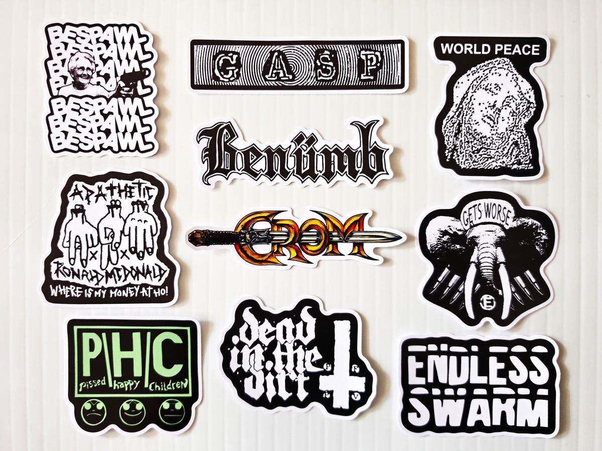 Powerviolence / Fastcore Sticker Pack (10 Stickers) SET 6