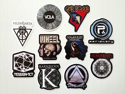 Progressive Metal / Death Metal Sticker Pack (10 Stickers) SET 2