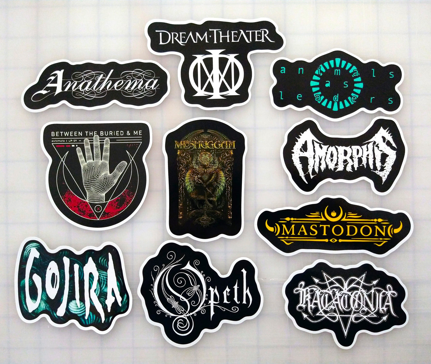 Progressive Metal / Death Metal Sticker Pack (10 Stickers) SET 1