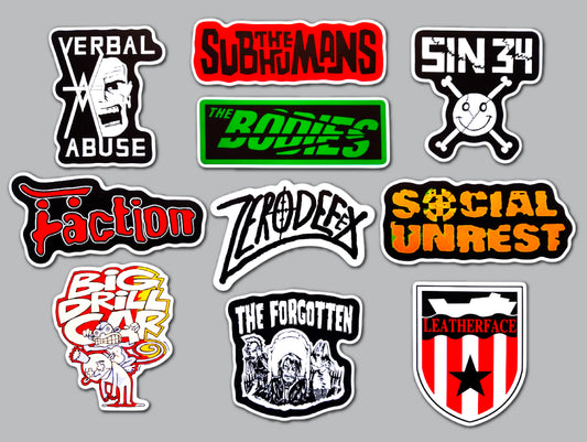 Punk Sticker Pack (10 Stickers) SET 36
