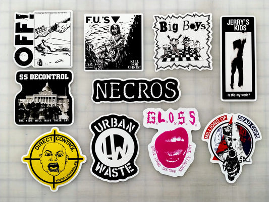 Punk Sticker Pack (10 Stickers) SET 14