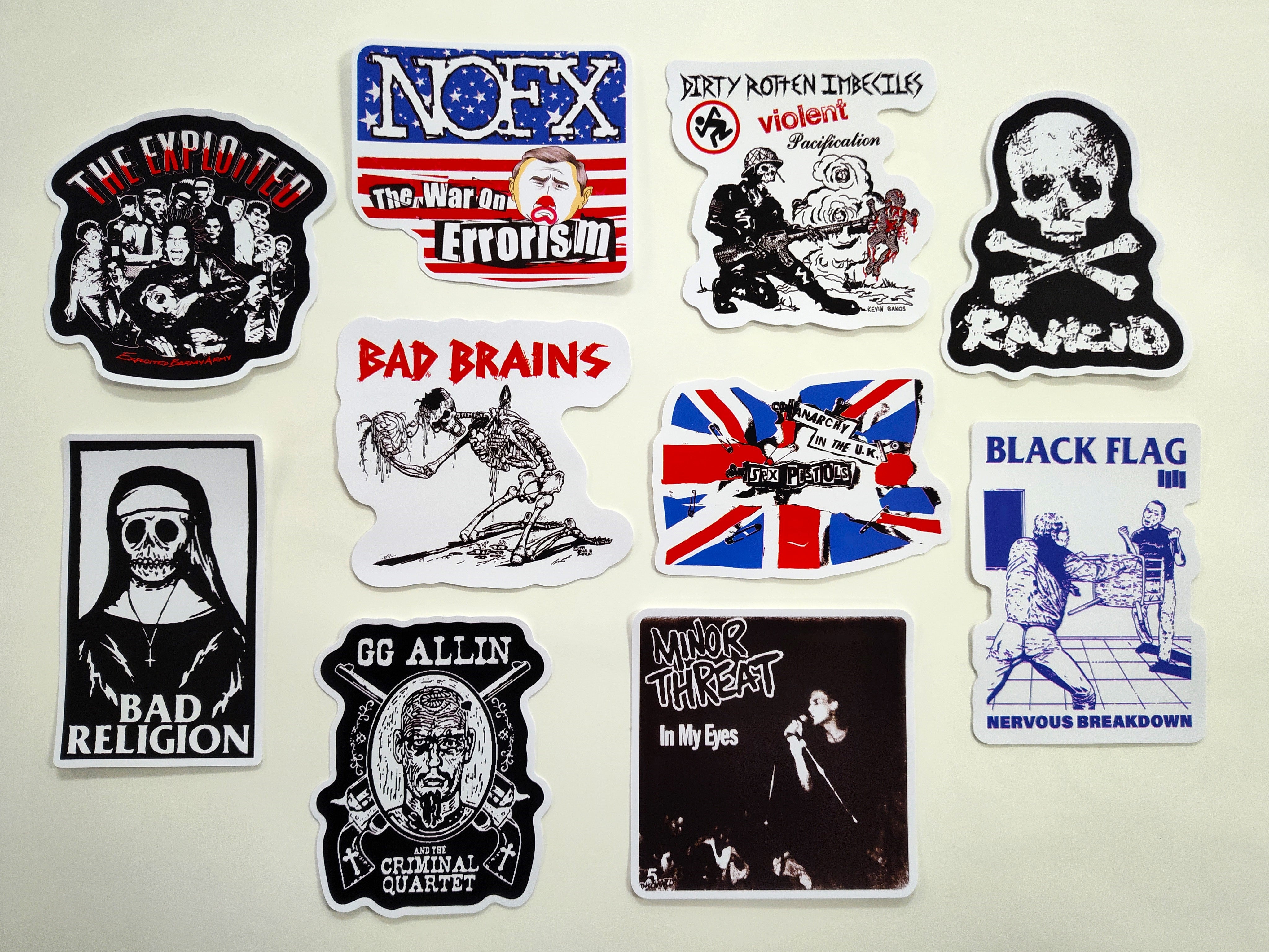 Punk Sticker Pack (10 Stickers) SET 22 – Omni-Cult