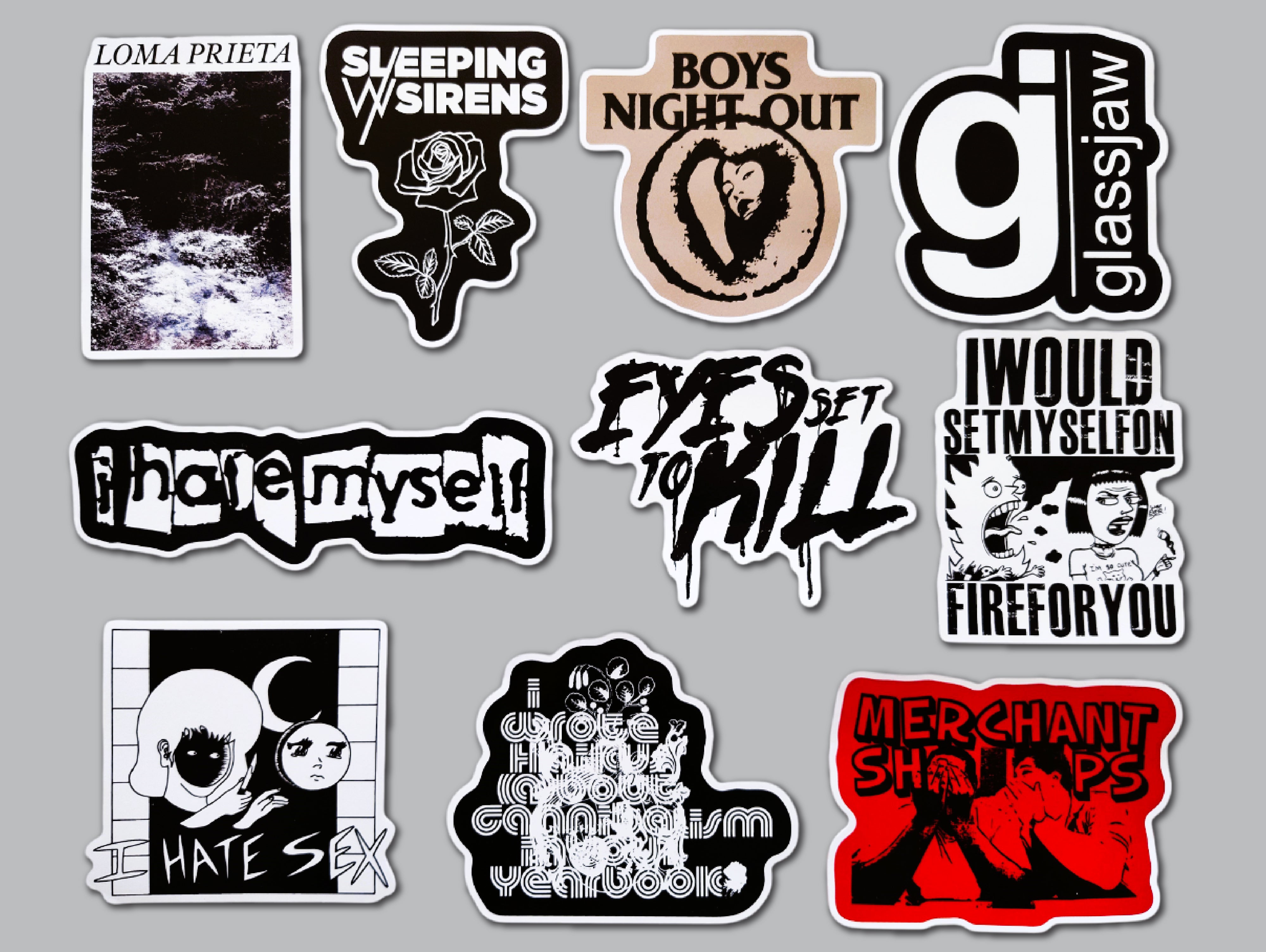 Emery CDセット 美品 Emo Screamo Screamo / Emo / Skramz Sticker Pack (10 Stickers) SET 3 – Omni-Cult