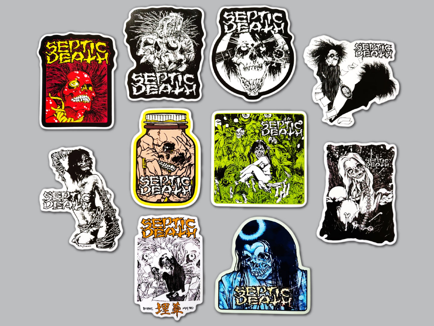 Septic Death Sticker Pack (10 Stickers)