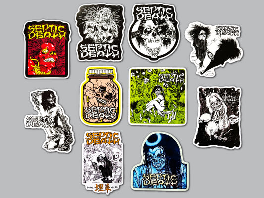 Septic Death Sticker Pack (10 Stickers)