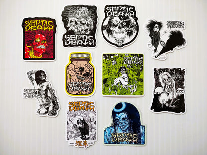 Septic Death Sticker Pack (10 Stickers)