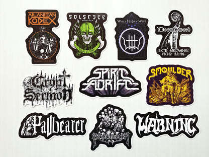 Stoner Metal / Sludge / Doom Sticker Pack (10 Stickers) SET 11