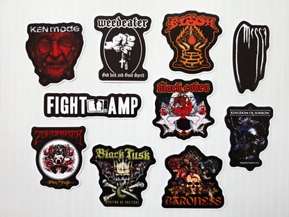 Stoner Metal / Sludge / Doom Sticker Pack (10 Stickers) SET 13