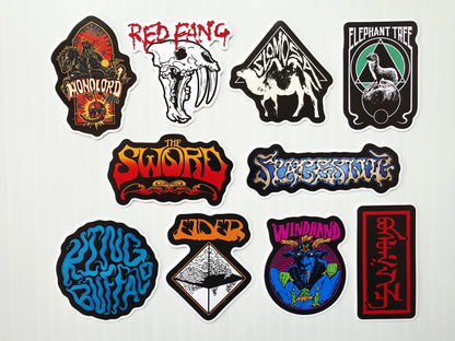 Stoner Metal / Sludge / Doom Sticker Pack (10 Stickers) SET 7