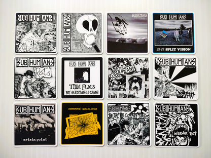 Subhumans Album Cover Sticker Pack (12 Stickers)