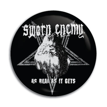 Sworn Enemy 1" Button / Pin / Badge