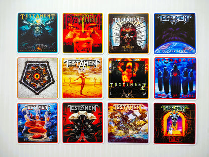 Testament Album Cover Sticker Pack (12 Stickers)