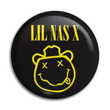 Lil Nas X (Nirvana Logo) 1" Button / Pin / Badge