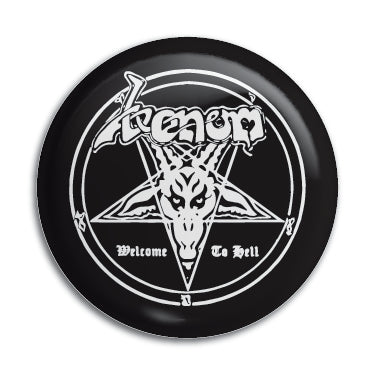 Venom (Welcome To Hell B&W) 1" Button / Pin / Badge Omni-Cult