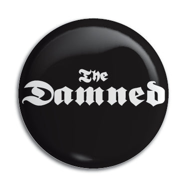 Damned (B&W Logo) 1" Button / Pin / Badge Omni-Cult