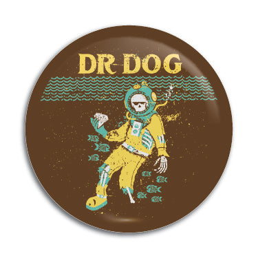 Dr Dog (Scuba) 1" Button / Pin / Badge Omni-Cult