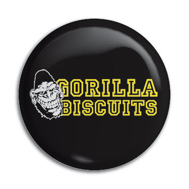Gorilla Biscuits (Yellow Logo) 1" Button / Pin / Badge Omni-Cult