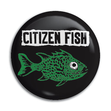 Citizen Fish (Green Fish Logo) 1" Button / Pin / Badge Omni-Cult