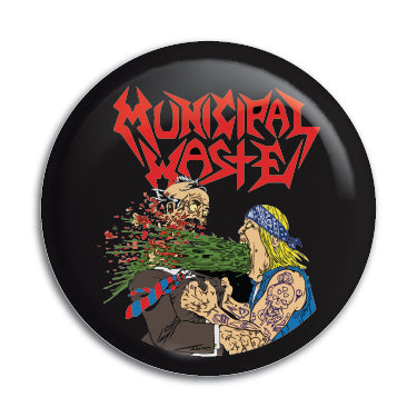 Municipal Waste (Barf) 1" Button / Pin / Badge Omni-Cult