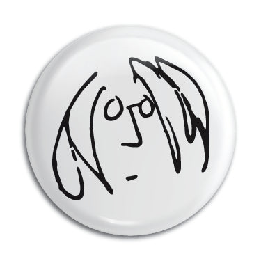 John Lennon (Self Portrait) 1" Button / Pin / Badge Omni-Cult