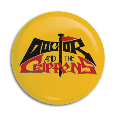 Doctor And The Crippens (Yellow) 1" Button / Pin / Badge